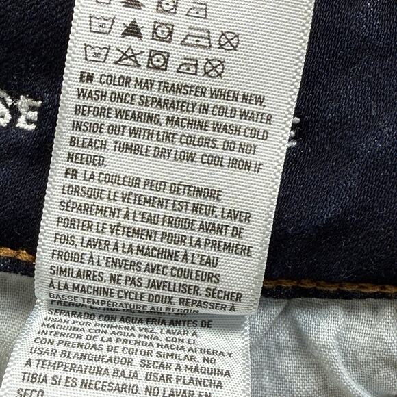 American Eagle High Rise Shortie Micro Mini Dark Wash Shorts Sz 6 Super Stretch - Picture 7 of 8